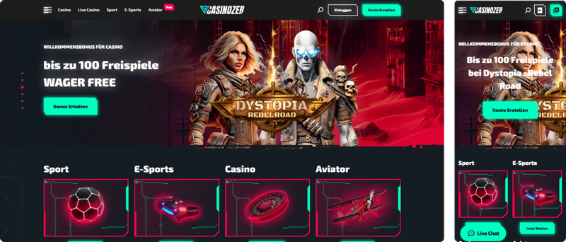 Présentation et informations clés de Casinozer Présentation et informations clés de Casinozer